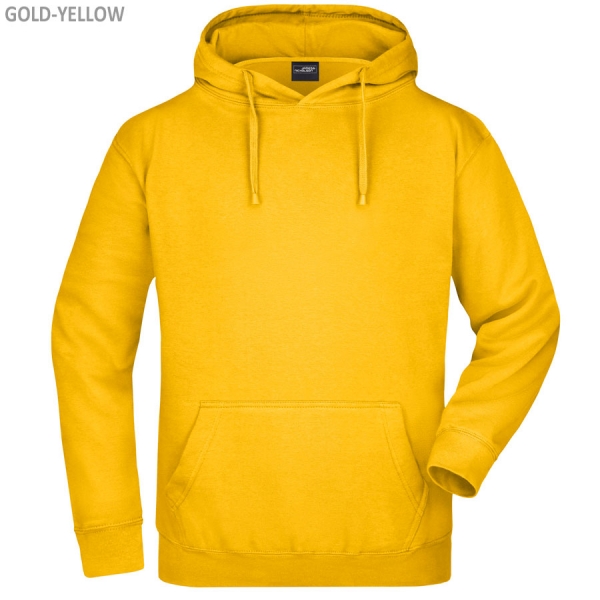 James & Nicholson Herren Hooded Sweat - JN047 - gold-yellow